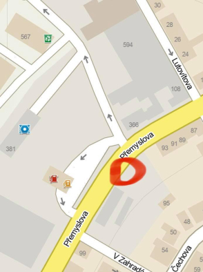 Hořící kamion blokuje dopravu v ul. Přemyslova