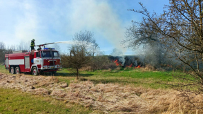 Požár travního porostu