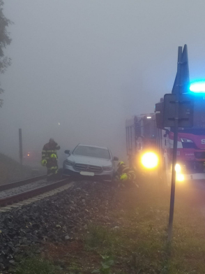 Vozidlo v kolejišti